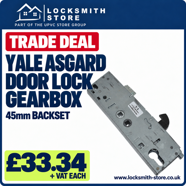 Yale Asgard 45mm Multi Point Upvc Door Lock Gear Box Case