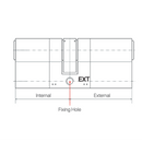 Nickel Brass 3 Star Euro Cylinder Anti Snap Bump High Security uPVC Door Barrel TS007:2014 Lock …