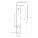 Yale Patio Door Handles Inline Locking 92PZ Lever Pair Set UPVC 