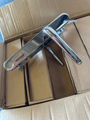 10 x chrome long backplate door handles, 210mm fixing 92pz lever/lever