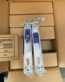 10 x Trojan Sparta long backplate door handles 210mm fixing 92pz lever/lever