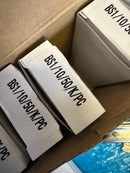 10 x 50/10mm half euros 1* polished chrome