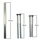 uPVC Door Handle Spindle And Screw Fixing Kit Black M5 x 75 M5 x 85 Door Screws