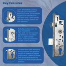 GU Old Style 40mm Replacement Multipoint Door Lock Gearbox – Lift Lever Operation