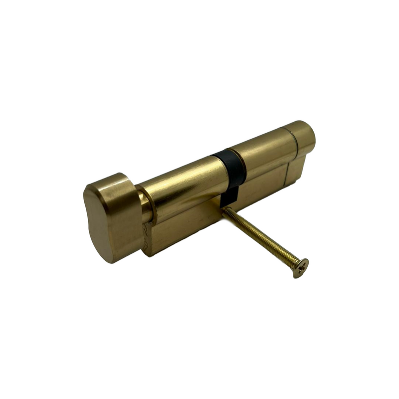 Keyed Pair Greenteq Brass Q-Star Euro Cylinders Door Lock TS007 1* Star Keyed A Like Pair 40/50