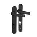 Hoppe Black Tokyo PAS24 High Security uPVC Door Handle - SBD 122mm Screws 