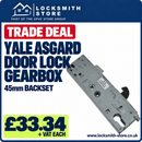 Yale Asgard 45mm Multi Point Upvc Door Lock Gear Box Case