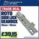 Replacement Roto Upvc Door Lock Gearbox Multi Point 35mm 92mm