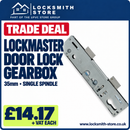 Lockmaster Mila Single Spindle uPVC Gear Box Door Lock Centre Case 35mm Backset