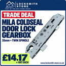 Mila Coldseal uPVC Door Lock Centre Gearbox 35mm Backset 92mm Dual Twin Spindle
