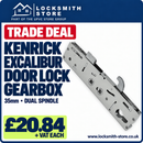 Kenrick Excalibur Multi Point Upvc Door Gear Box Lock case 35mm Dual Spindle
