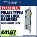 Fullex Old Type A 37mm Backset Door Lock Case Gear Box 68pz
