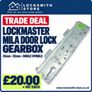 Genuine Lockmaster Mila Master Multi Point Upvc Single Spindle Gearbox Door Lock 45mm 92mm
