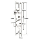 Maco GTS Replacement Door Lock Gearbox Centre Case 35mm uPVC Double Glazing Door