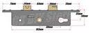 Fullex SL16 68PZ Replacement uPVC Gear Box Door Lock Centre Case 35mm Backset
