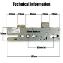 Replacement Roto Upvc Single Spindle Door Lock Gearbox Multi Point 35mm 92mm