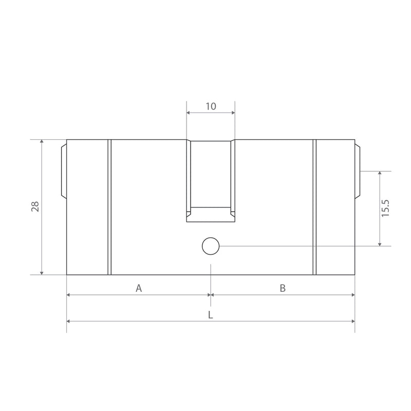 Dual Colour Oval Euro Profile Cylinder Timber Aluminium Door Lock