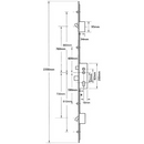 Roto Elite Latch Deadbolt 2 Hooks 4 Rollers Double Spindle Multipoint Door Lock - Shootbolt Compatible