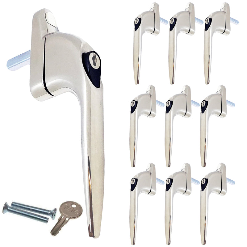 Locksmith Store Pack Of 10 40mm Spindle Window Handles 