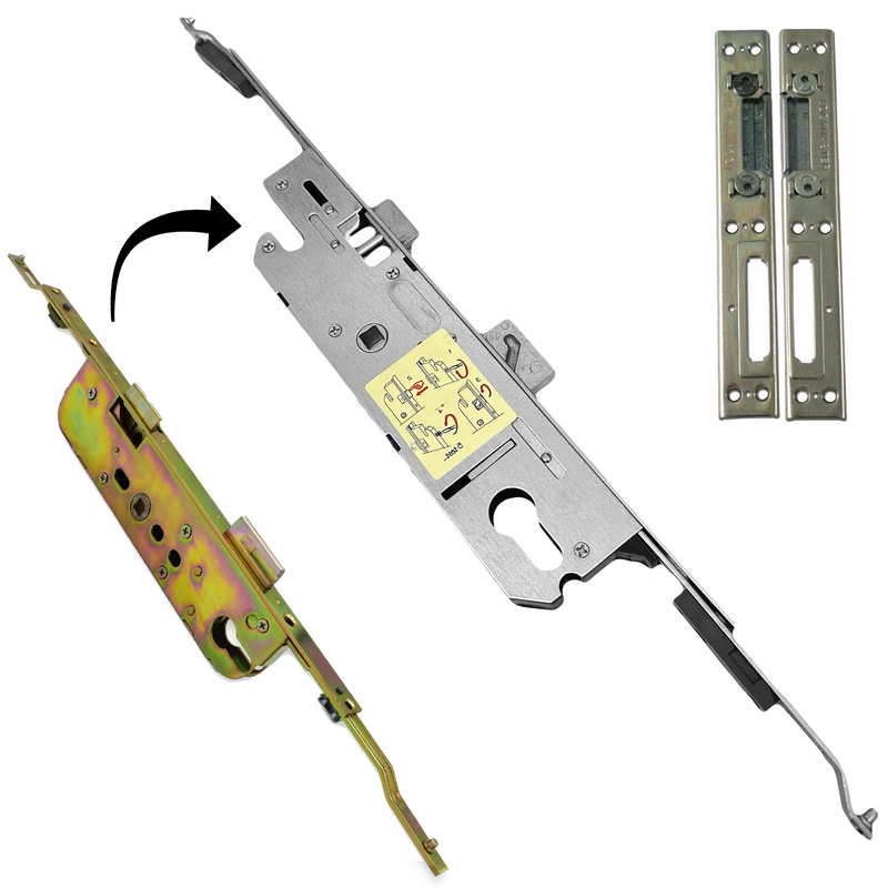 Roto MVD340 R627 Replacement Upvc Door Lock 340mm Plate 35mm Single Spindle