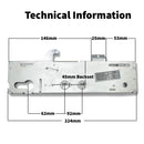 Kenrick Excalibur 45mm Replacement uPVC Gear Box Door Lock Centre Case Double Spindle