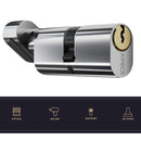 Dual Colour Oval Euro Profile Cylinder Thumb Turn Timber Aluminium Door Lock