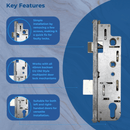 GU Old Style 45mm Backset Multipoint Door Lock Gearbox Replacement Centre Case
