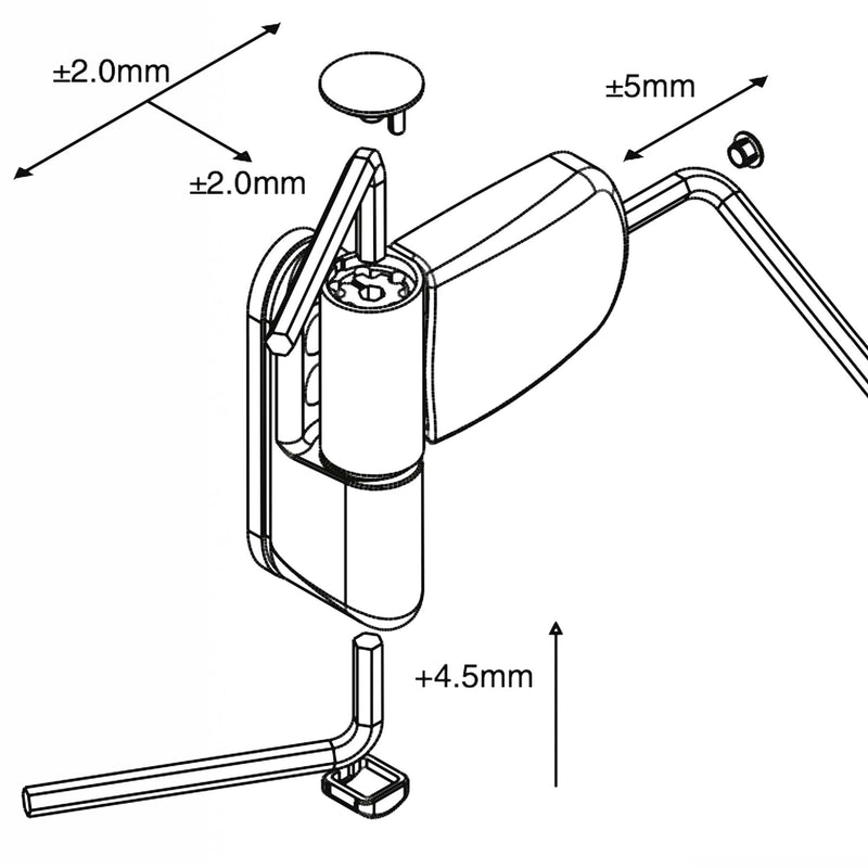 AVOCET MT3D WHITE FLAG HINGE