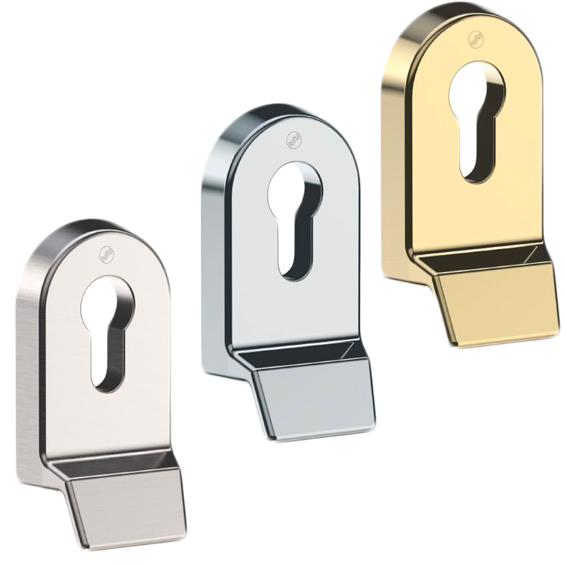 Mila Supa High Quality Polished Chrome Finish Euro Door Cylinder Pull	