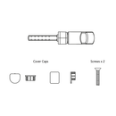 Inline Espag UPVC Window Handle Locking Universal Double Glazing Fab and Fix Architectural