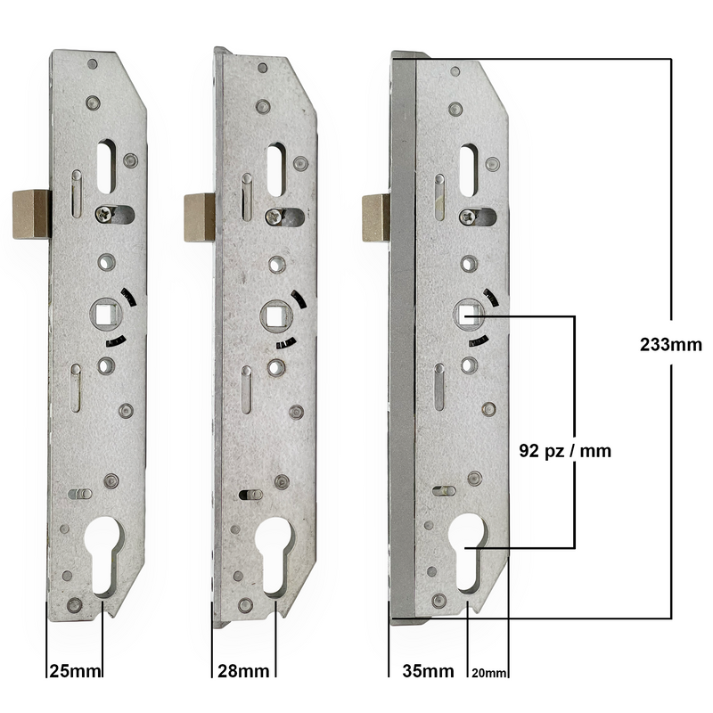 Genuine Mila Coldseal Upvc Door Lock Latch Only 25mm 28mm 35mm Multi Point Gearbox