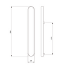 Winsor uPVC Door Handle Blank Plate French Doors Blanking Handle PVC 122mm Screw Centres