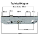 Genuine Mila Coldseal Door Lock Gearbox Centre Case uPVC 35mm Single Spindle