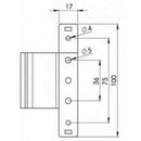Rebated Butt Hinge Yale Pendulum Upvc Door Hinges 100mm 13mm Rebate White