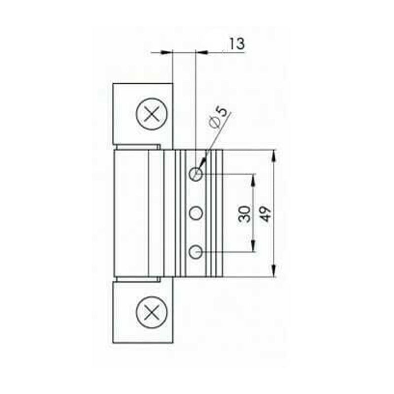 Rebated Butt Hinge Yale Pendulum Upvc Door Hinges 100mm 13mm Rebate White