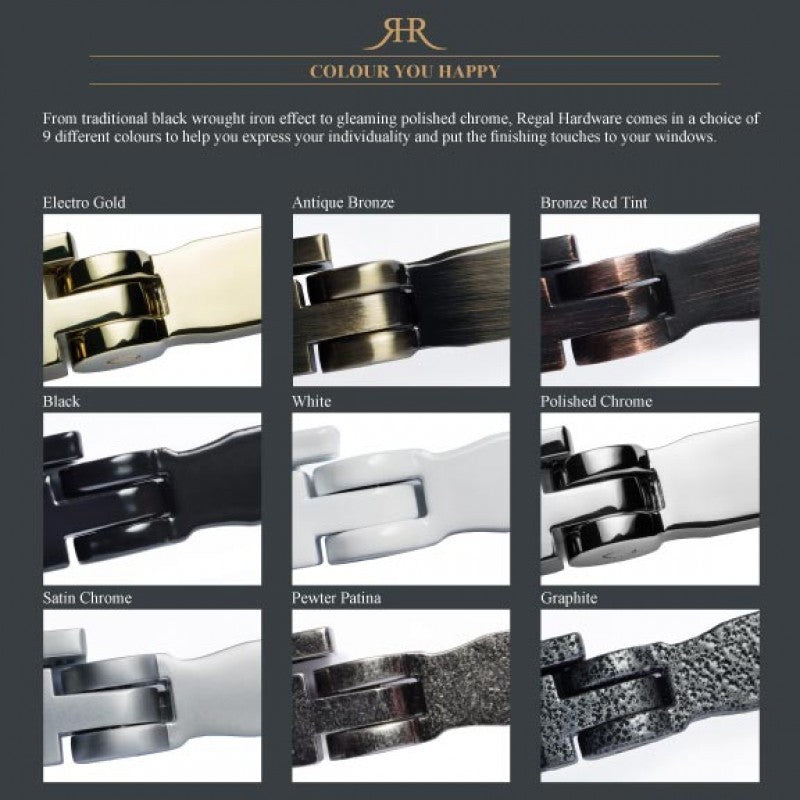 Regal Hardware Pear Drop Window Handle Casement Fastener Flush Sash 