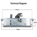 Lockmaster Yale Mila Anti-Lift Hook Replacement Gearbox Door Lock
