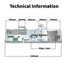 Era Vectis Multipoint Door Lock Centre Gear Box UPVC Doors 35mm Backset Hook