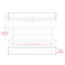 Yale 12'' Slimline Letterbox Metal Letter Plate Set UPVC Wood Door Paddock Slim