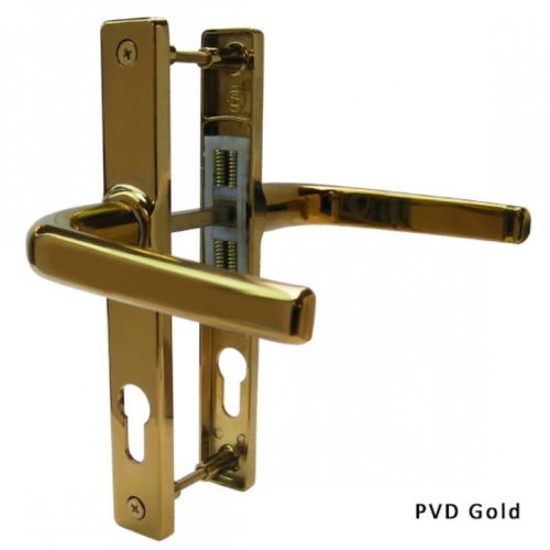 Kore Ferco 70 mm PZ UPVC Door Handle Lever Pair 180mm Centres 205mm Backplate