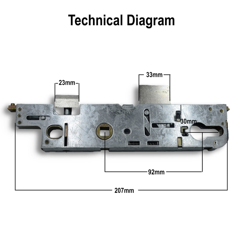 GU Old Style Replacement 28mm 30 mm uPVC Door Lock Centre Case Gear Box 92 PZ