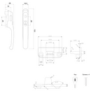 ERA High Quality Timber Wooden Locking Casement Window Handle Brass Basta 