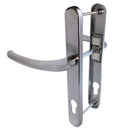 Fab Fix Balmoral Hardex Chrome UPVC Lever Door Handles 92pz 210mm Screw Centres