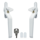Avocet WMS uPVC Window Handle Avocet Cockspur Window Handle White Double Glazed