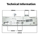 Kenrick Excalibur 45mm Replacement uPVC Gear Box Door Lock Centre Case Double Spindle