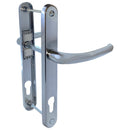 Fab Fix Balmoral Hardex Chrome UPVC Lever Door Handles 92pz 210mm Screw Centres