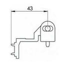 Rebated Butt Hinge Yale Pendulum Upvc Door Hinges 100mm 13mm Rebate White