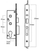 Abt Gibbons St Helens Glass Upvc Aluminium Door Lock Case Backset Without Snib
