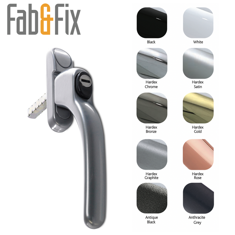 Inline Espag UPVC Window Handle Locking Universal Double Glazing Fab and Fix Connoisseur