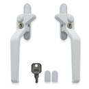 Avocet WMS uPVC Window Handle Avocet Cockspur Window Handle White Double Glazed
